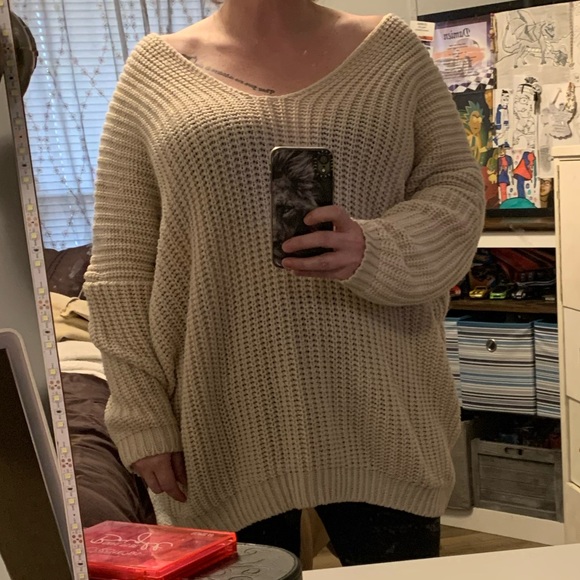 Oversized Slouch Sweater L/XL -fits like 1X - Picture 4 of 5